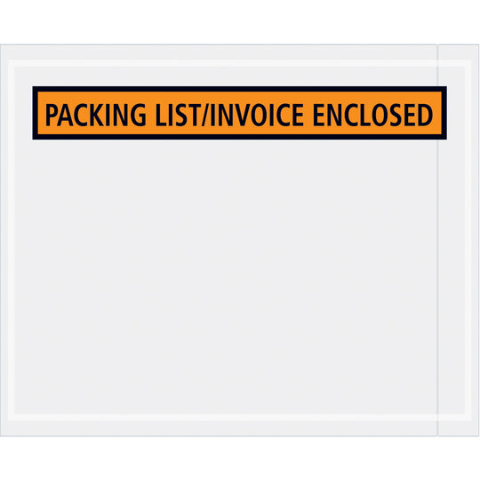 4-1/2 x 5-1/2 Packing List or Invoice Enclosed Envelopes (Top Text) 1000/Case