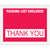 4 1/2 x 5 1/2 Red Packing List Enclosed - Thank You Envelopes 1000/Case