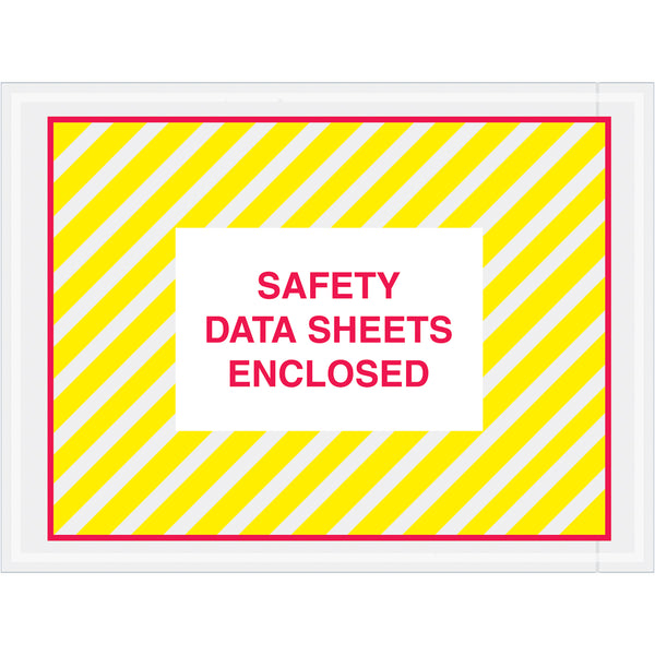 4 1/2 x 6 Safety Data Sheets Enclosed SDS Envelopes 1000/Case