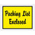 4-1/2 x 6 Packing List Enclosed Envelopes (Panel Face Script) - YELLOW 1000/Case