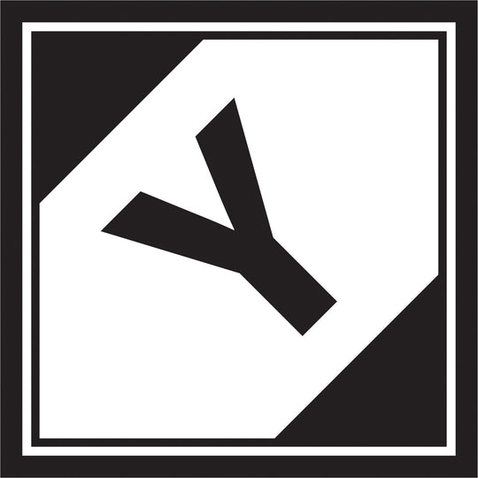 4 1/4 x 4 1/4" - "Y" Regulated Labels 500/Roll