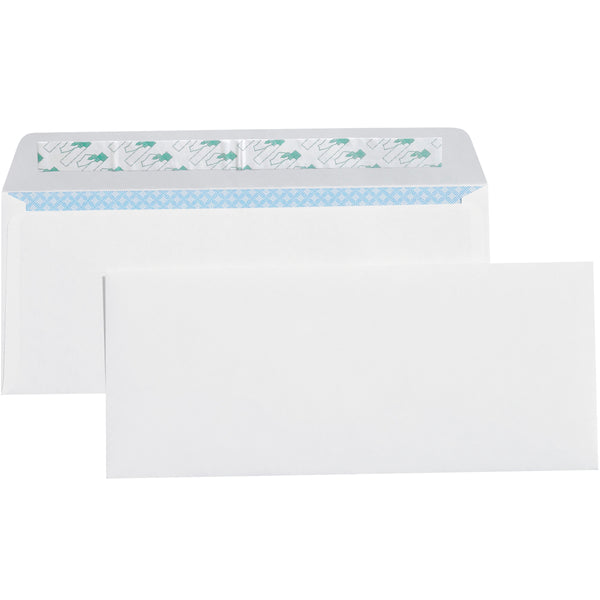 4 1/8 x 9 1/2 - #10 Plain Self-Seal Business Envelopes with Security Tint 2500/Case