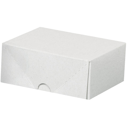 4 3/4 x 3 1/2 x 2 (Business Card Size) 2-pc White Folding Carton 200/Case