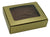 4-9/16 x 3-9/16 x 1-1/4 (1/4 lb.) Gold 1 Piece Rectangle-Window Candy Boxes 250/Case
