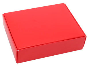 4-9/16 x 3-9/16 x 1-1/4 (1/4 lb.) Red 1 Piece Candy Boxes 250/Case