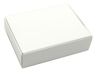 4-9/16 x 3-9/16 x 1-1/4 (1/4 lb.) White Candy Box - 1 Piece 250/Case