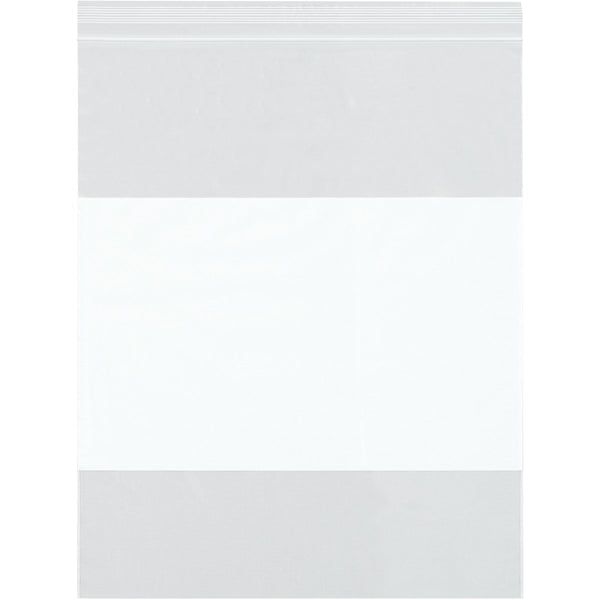 14 x 24 (4 mil) Reclosable Poly Bags With White Block 500/Case