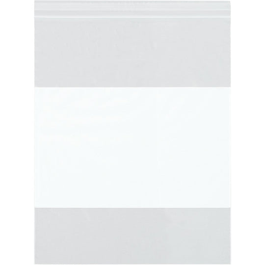 14 x 24 (4 mil) Reclosable Poly Bags With White Block 500/Case
