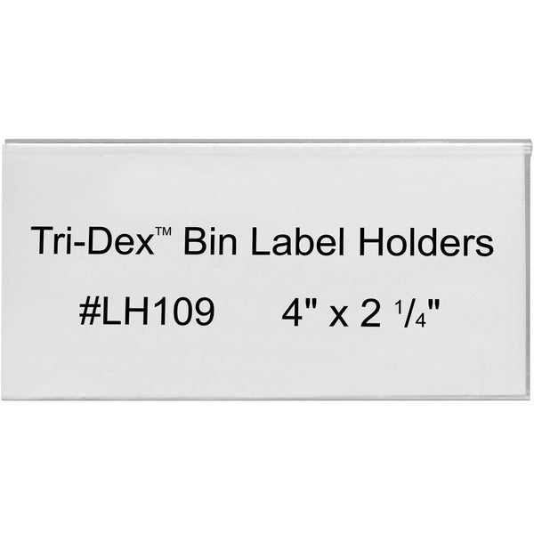 4 x 2 1/4 Tri-Dex Bin Label Holders 25/Case