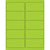 4 x 2" Fluorescent Green Removable Rectangle Laser Labels 1000/Case