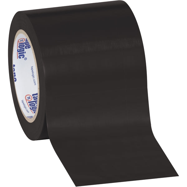 4" x 36 yds. Black Solid Vinyl Safety Tape 12/Case