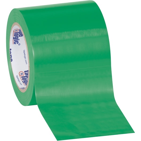 4" x 36 yds. Green Solid Vinyl Safety Tape 3/Case