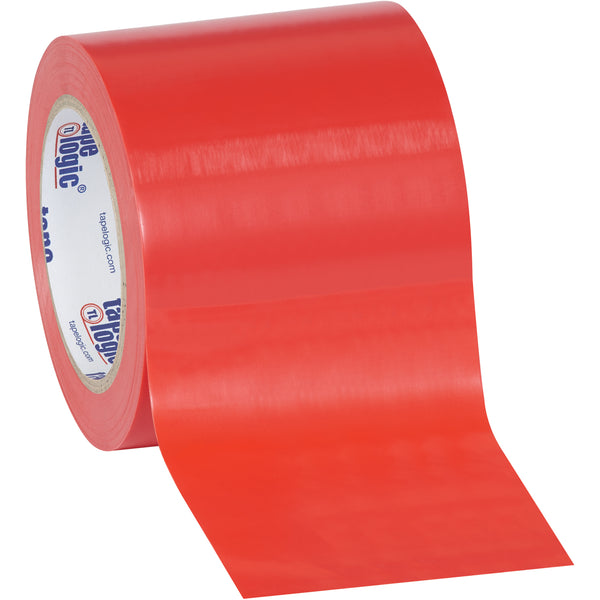 4" x 36 yds. Red Solid Vinyl Safety Tape 3/Case
