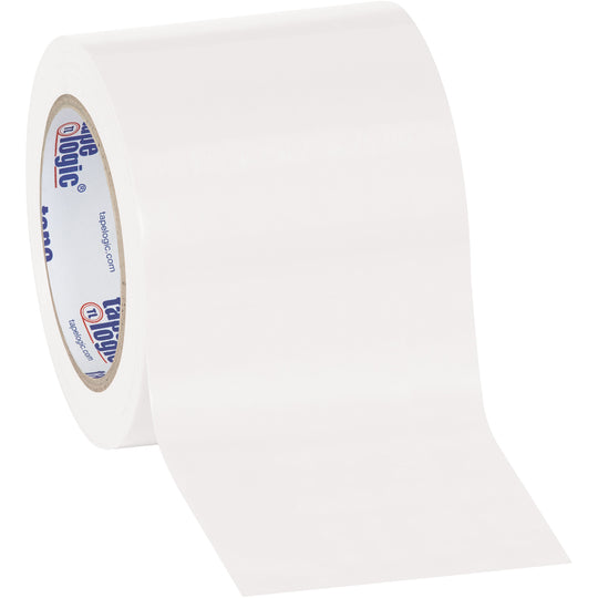 4" x 36 yds. White Solid Vinyl Safety Tape 12/Case