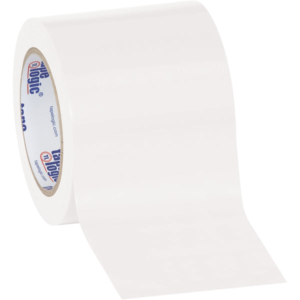 4" x 36 yds. White Solid Vinyl Safety Tape 3/Case