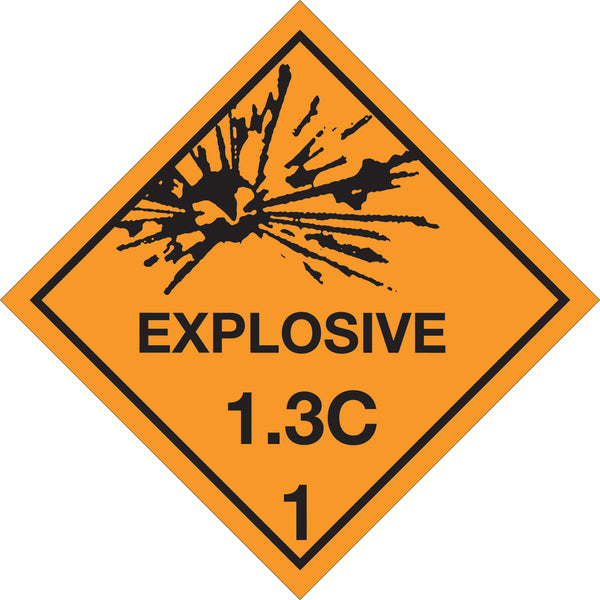 Explosive D.O.T. Labels (4 x 4) 500/Roll