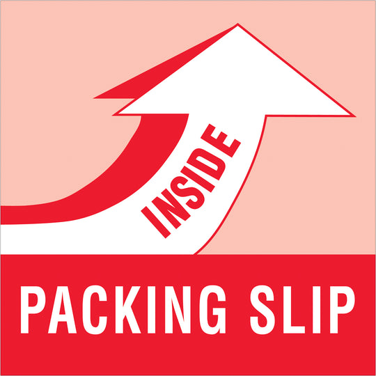 4 x 4" - "Packing Slip Inside" Labels 500/Roll