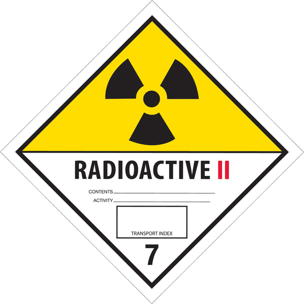 Radioactive II D.O.T. Labels (4 x 4) 500/Roll