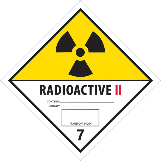 Radioactive II D.O.T. Labels (4 x 4) 500/Roll