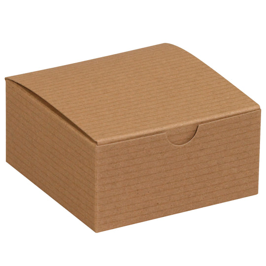 4 x 4 x 2 Kraft (Brown) Gift Box 100/Case