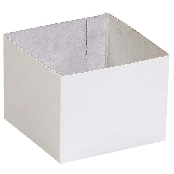 4 x 4 x 3 White Deluxe Gift Box Bottoms 50/Case