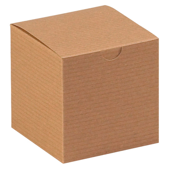 4 x 4 x 4 Kraft (Brown) Gift Box 100/Case