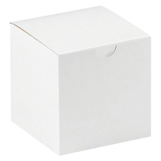 4 x 4 x 4 White (Flat Finish) Gift Box 100/Case