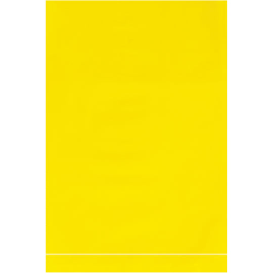 4 x 6 - 2 Mil Yellow Flat Poly Bags 1000/Case