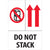 4 x 6" - "Do Not Stack" Labels 500/Roll