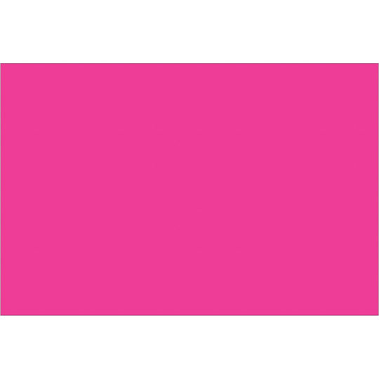 4 x 6" Fluorescent Pink Inventory Rectangle Labels 500/Roll