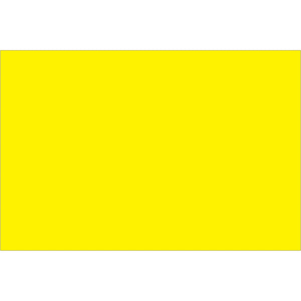 4 x 6" Fluorescent Yellow Inventory Rectangle Labels 500/Roll