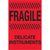 4 x 6" - "Fragile - Delicate Instruments" (Fluorescent Red) Labels 500/Roll