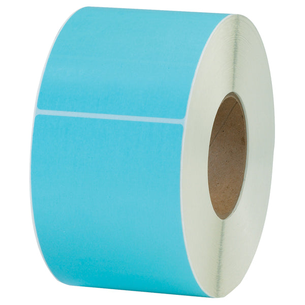 4 x 6" Light Blue Thermal Transfer Labels 4/Case