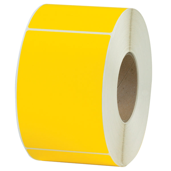 4 x 6" Yellow Thermal Transfer Labels 4/Case