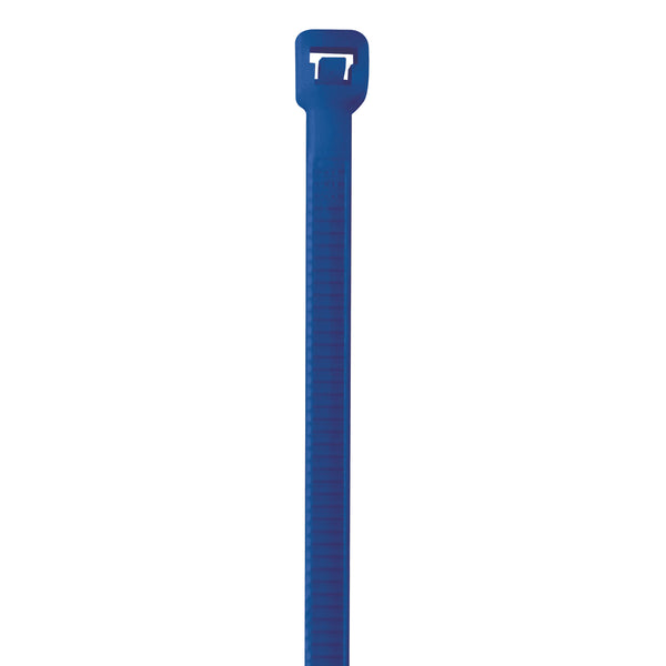 8" (40 lb Tensile) Blue Cable Ties 1000/Case