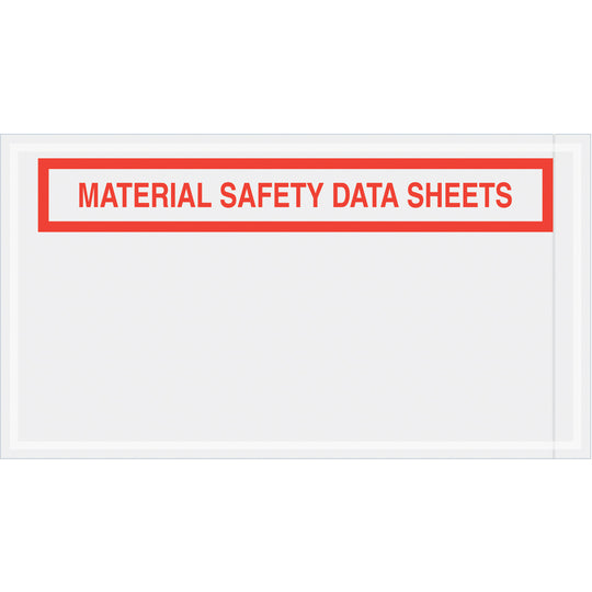 5 1/2 x 10 Material Safety Data Sheets Envelopes 1000/Case