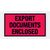 5 1/2 x 10 Red Export Documents Enclosed Envelopes 1000/Case