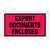 5 1/2 x 10 Red Export Documents Enclosed Envelopes 1000/Case