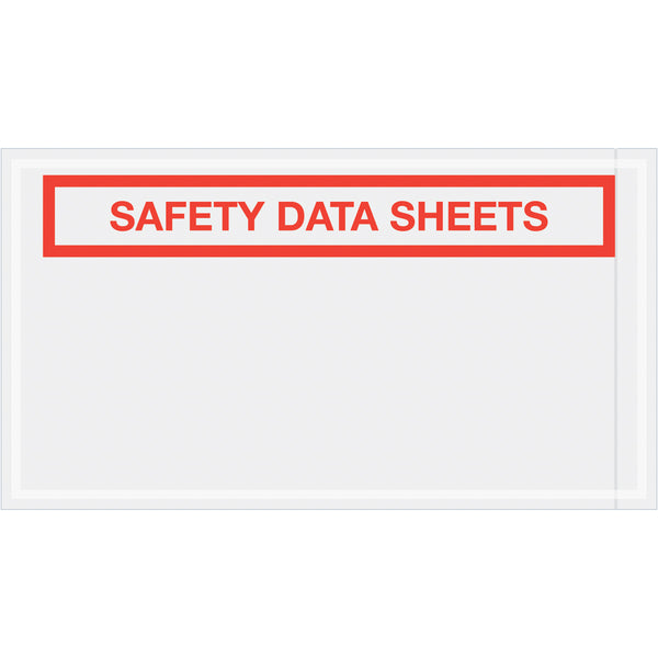 5 1/2 x 10 Safety Data Sheets SDS Envelopes 1000/Case