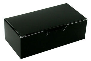 5-1/2 x 2-3/4 x 1-3/4 (1/2 lb.) Black 1 Piece Candy Boxes 250/Case