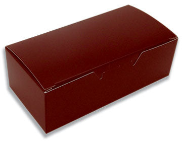 5-1/2 x 2-3/4 x 1-3/4 (1/2 lb.) Brown 1 Piece Candy Boxes 250/Case