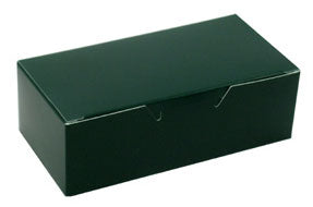 5-1/2 x 2-3/4 x 1-3/4 (1/2 lb.) Forest Green 1 Piece Candy Boxes 250/Case