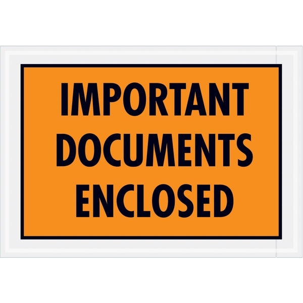 5-1/4 x 7-1/2 Important Documents Enclosed Envelopes 1000/Case
