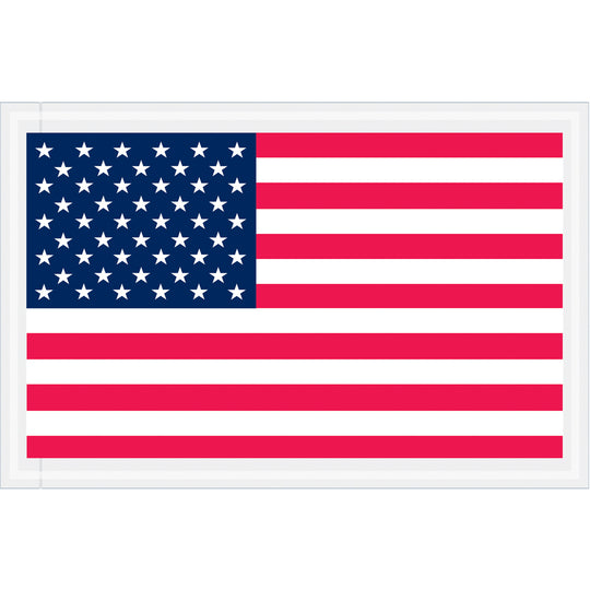 5 1/4 x 8 U.S.A. Flag Packing List Envelopes 1000/Case