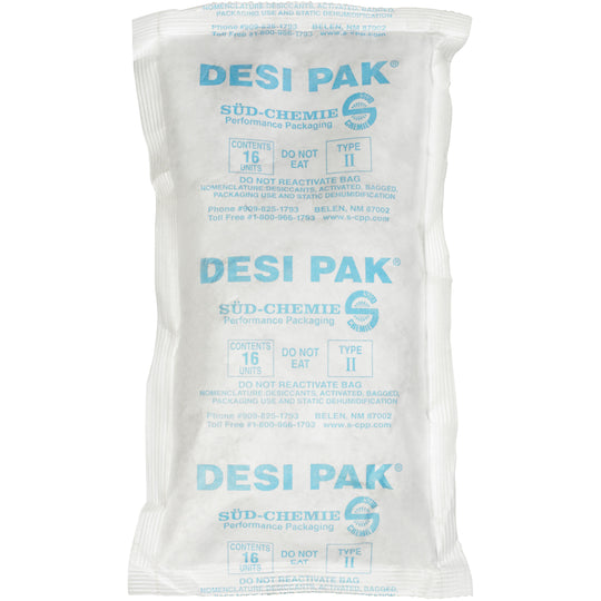 5 3/4 x 10 x 1 1/2" Tyvek Clay Desiccants - 34 Gallon Drum 150/Pail
