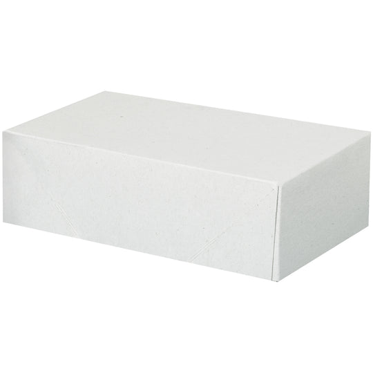 5 3/4 x 9 1/2 x 3 (Business Form Size) 2-pc White Folding Carton 200/Case