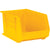 5 3/8 x 4 1/8 x 3 Yellow Plastic Bin Boxes 24/Case