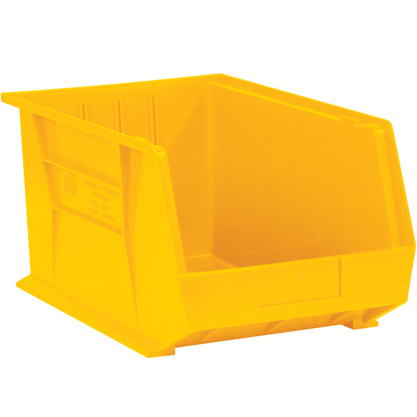 5 1/2 x 10 7/8 x 5 Yellow Plastic Bin Boxes  12/Case