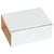 5 5/8 x 5 x 2 9/16 White Corrugated Boxes (fits 6 CD Jewel Cases) 50/Case