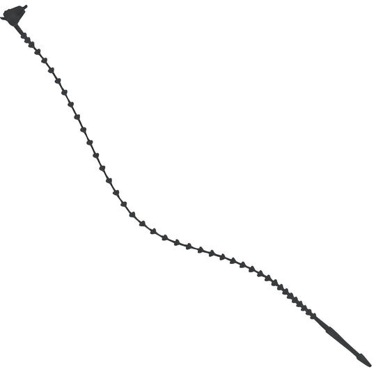 5" Black Beaded Security Ties 5000/Case